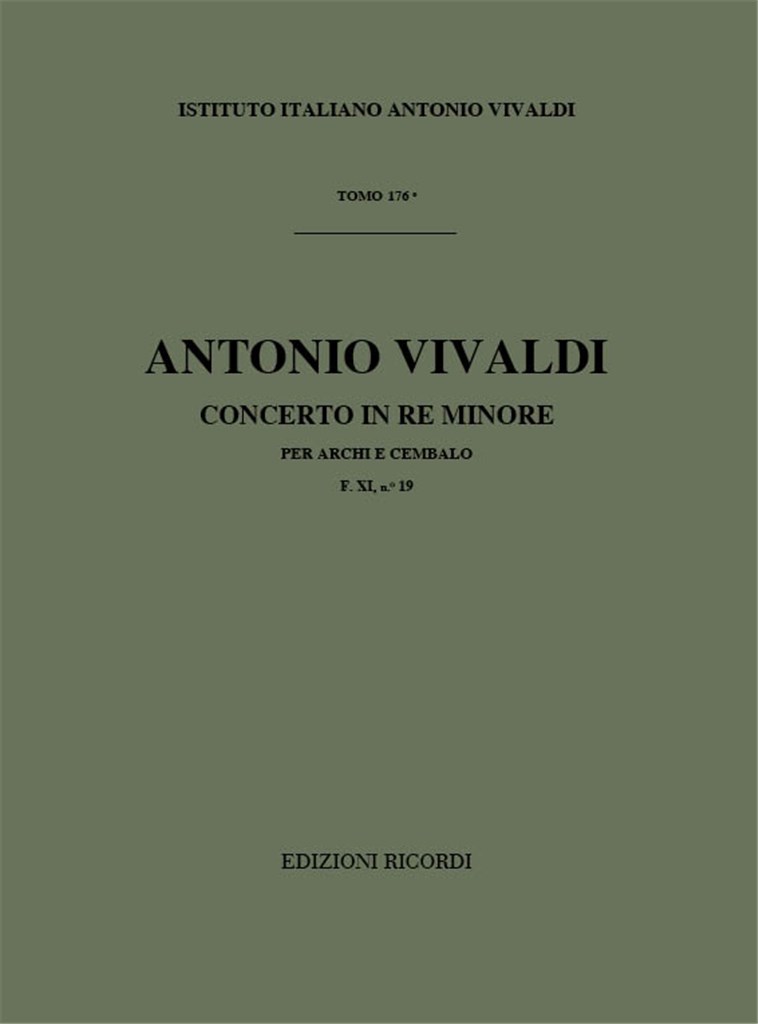 Concerti Per Archi E B.C.: In Re Min. Rv 127